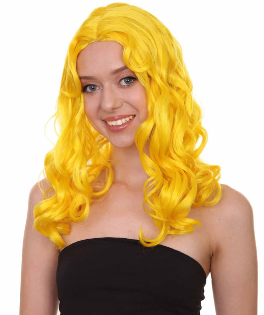 Wigs2you ハロウィンパーティー プレミアム レディース H-1084 アリスウィッグ 鏡の国のアリス イエロー色