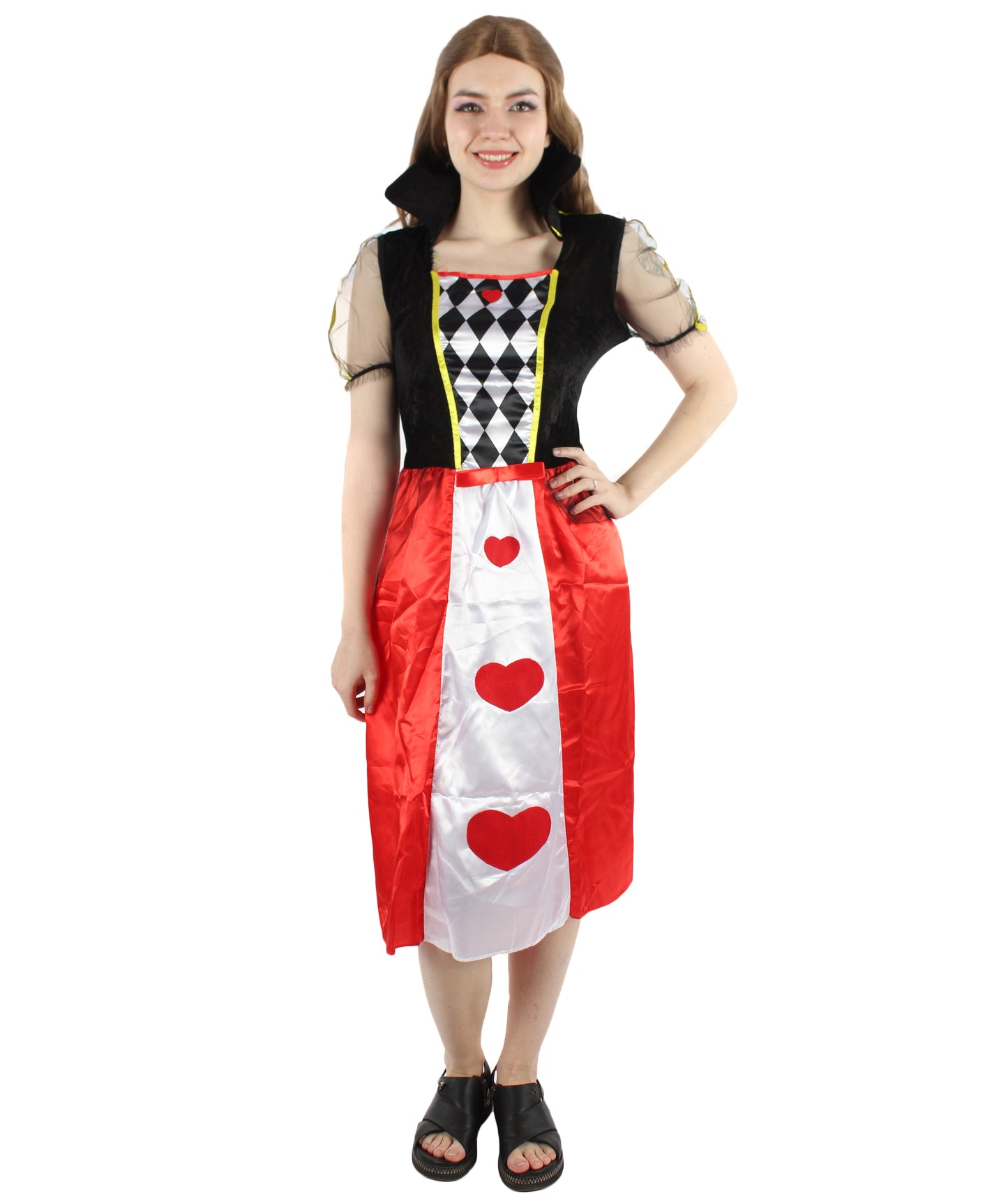 女性 JCP-123 のハートの女王コスチューム マルチカラーコスプレコスチューム