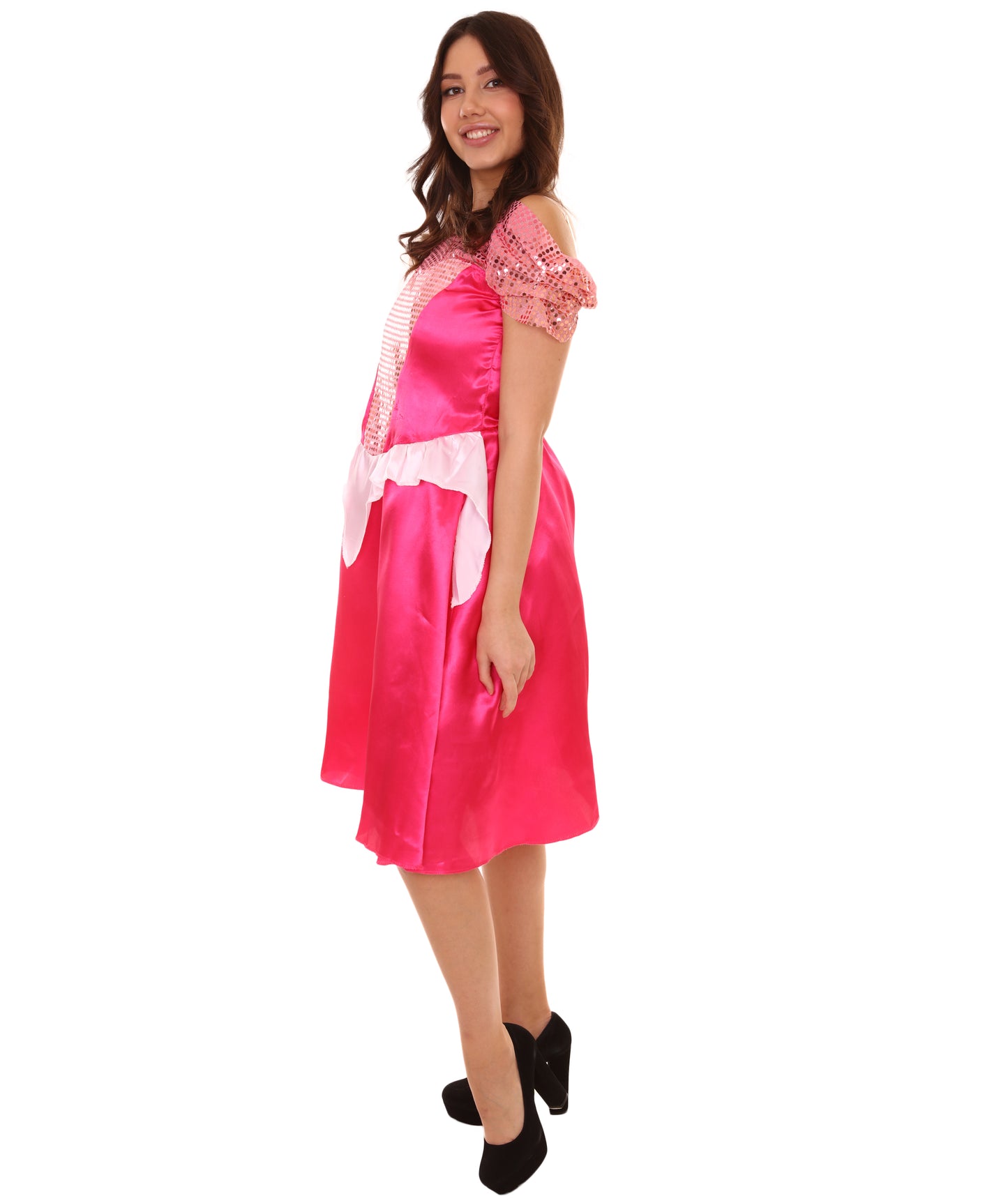 女性 JCP-166 のプリンセスドレスコスチューム ピンク コスプレコスチューム