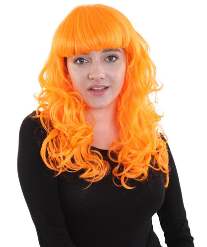 Wigs2you ハロウィンパーティープレミアム H-814 バットマン 女性ジョーカーウィッグ パンプキンオレンジ色