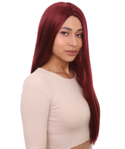 Wigs2you ハロウィンパーティープレミアム H-850 悪の花嫁 II 女性ウィッグ バーガンディカラー