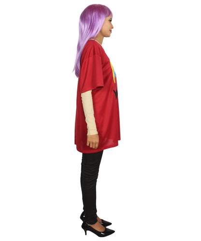 大人用女性の JCO-175_3 プレジデントロゴ ワインレッド ハロウィンコスチューム