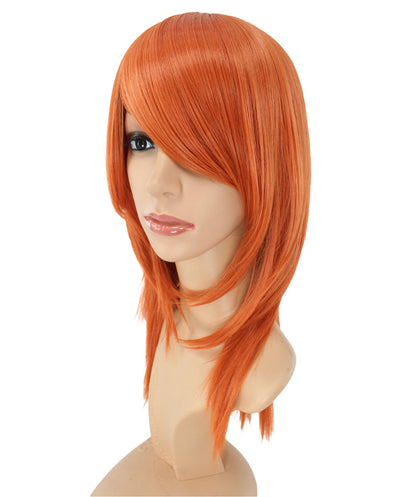 レディースファッション C-071 ロングストレート C-ワインレッド コスプレヒートスタイラブルウィッグ