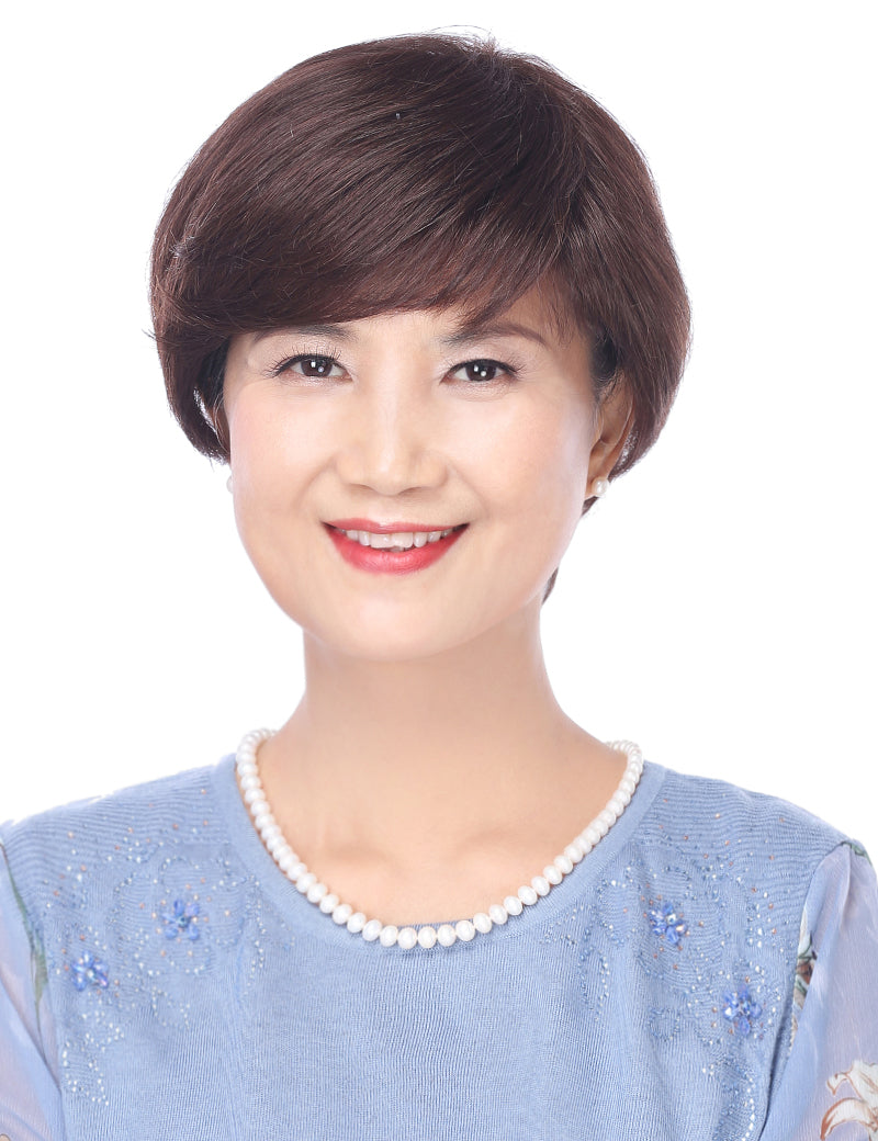 Mrs Styles 短い HHB-058 ヒューマンヘアブレンド パーフェクション ボリュームとカバレッジのため