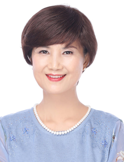 Mrs Styles 短い HHB-058 ヒューマンヘアブレンド パーフェクション ボリュームとカバレッジのため