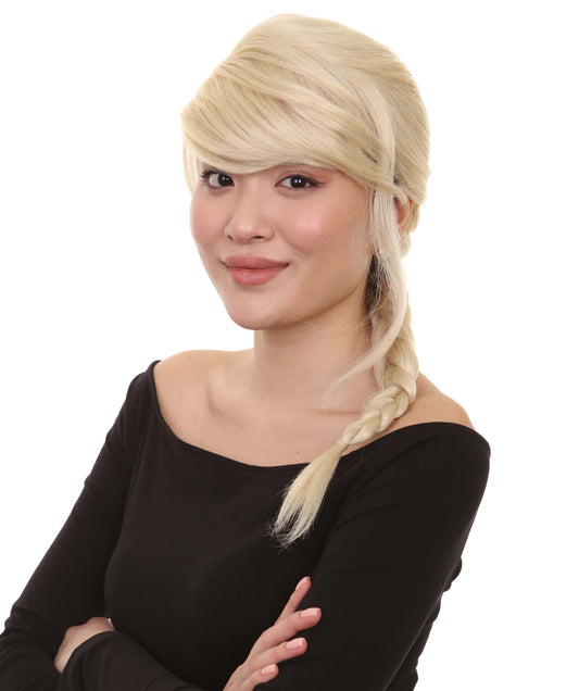 Wigs2you ハロウィン パーティー プレミアム レディース H-1178 快適なフィット感のブロンド編み込みウィッグ