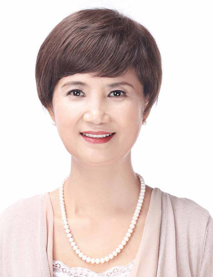 Mrs Styles 短い HHB-060 ヒューマンヘアブレンド パーフェクション ボリュームとカバレッジのため