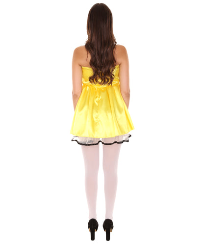 女性用 JCO-342_20 プロムドレス コスプレ イエロー コスチューム