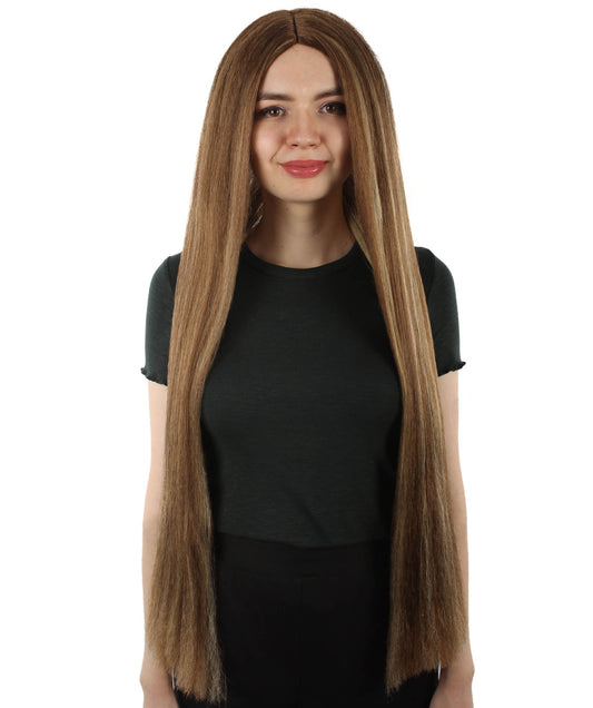 女性 36インチ 超長いウィッグ ミックスブロンド H-5379_21 バングなし コスプレ衣装の髪ウィッグ