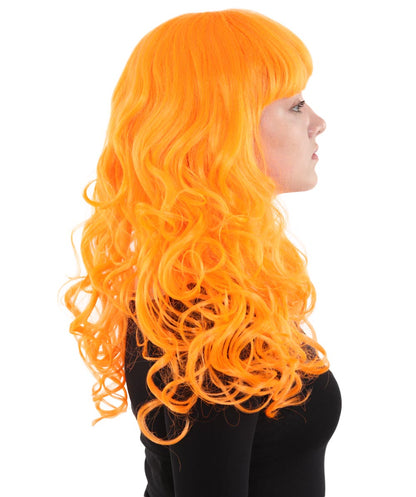 Wigs2you ハロウィンパーティープレミアム H-814 バットマン 女性ジョーカーウィッグ パンプキンオレンジ色