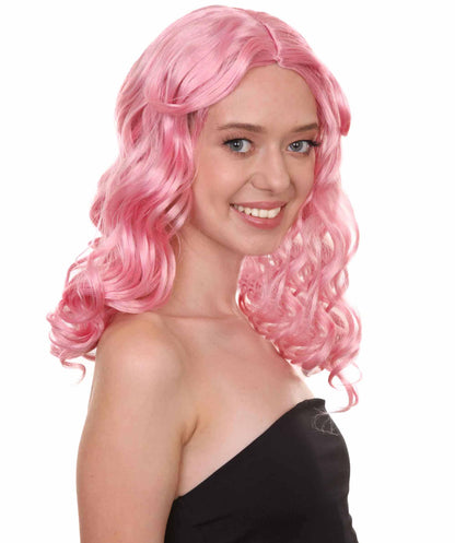 Wigs2you ハロウィンパーティープレミアムレディース H-1094 とても快適なアリスウィッグ 鏡の国のアリス ソフトピンク色