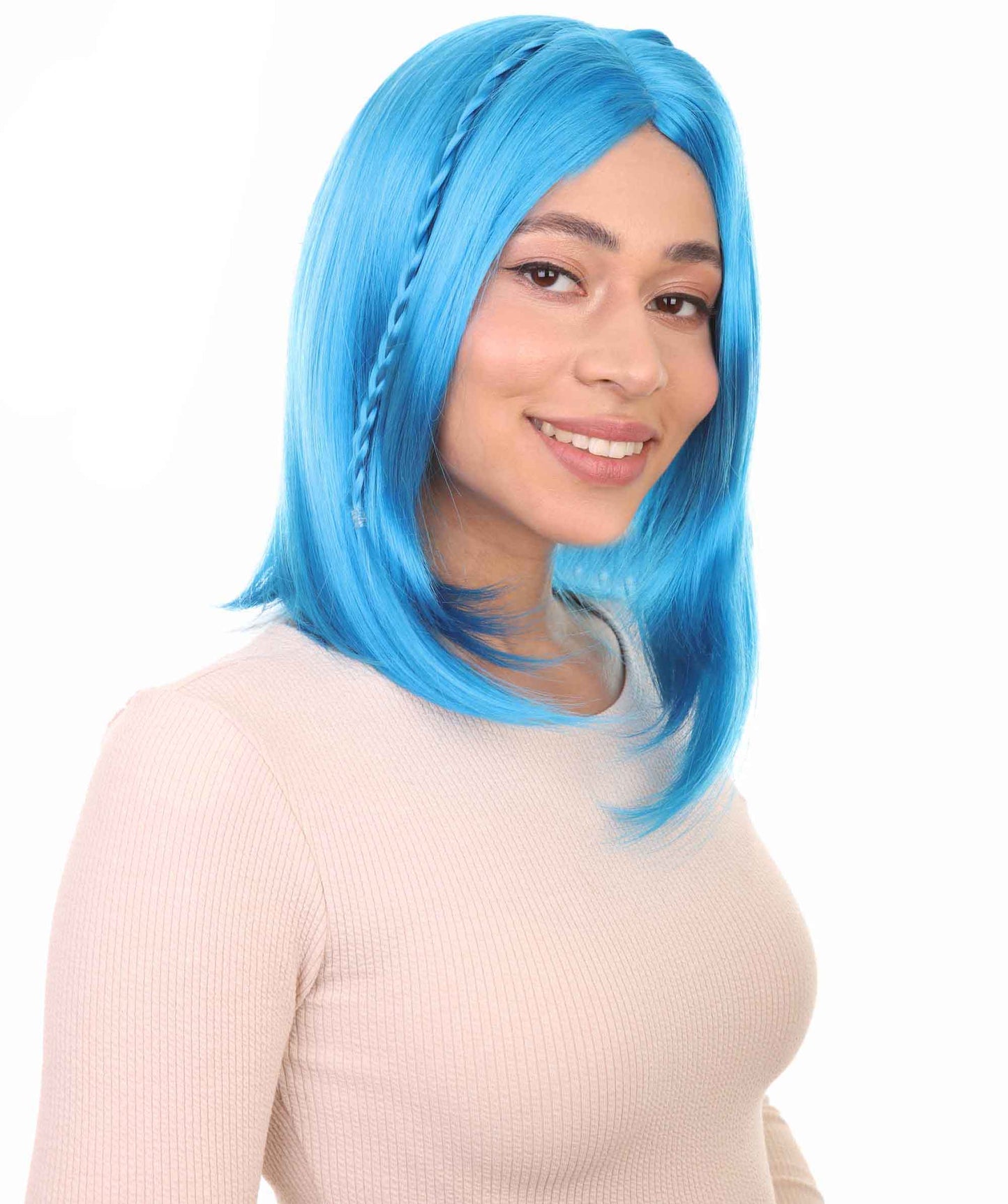 Wigs2you ハロウィンパーティープレミアム レディース H-921 スワンプクイーンウィッグ ネオンブルー色