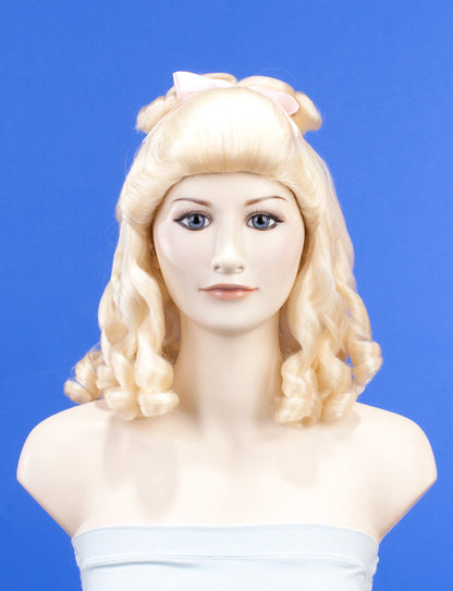 ハロウィンパーティープレミアムレディース H-238 ハローブロンド ファンシーキャラクターファッションウィッグ ソフト合成繊維