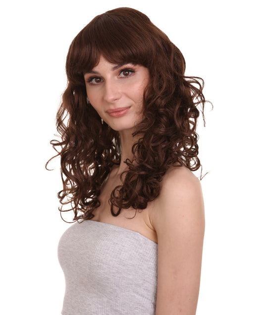 Wigs2you ハロウィンパーティー プレミアム レディース H-1023 着用しやすい ベラウィッグ ブラウン色