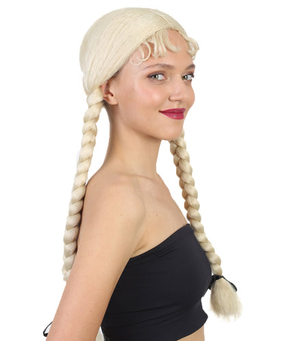 Wigs2you ハロウィンとパーティープレミアムレディース H-500 ブロンズ ダッチガールウィッグ イエロー