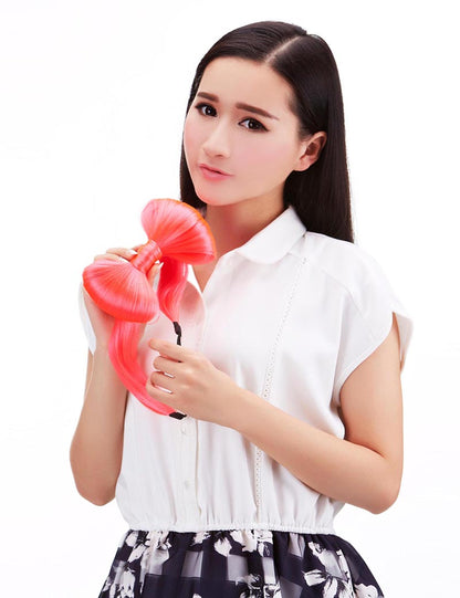 "ヘアアクセサリーガガ風リボンからカチューシャタイプが登場 付け外し楽ちん 大きく立体的で可愛い |W-8215 "