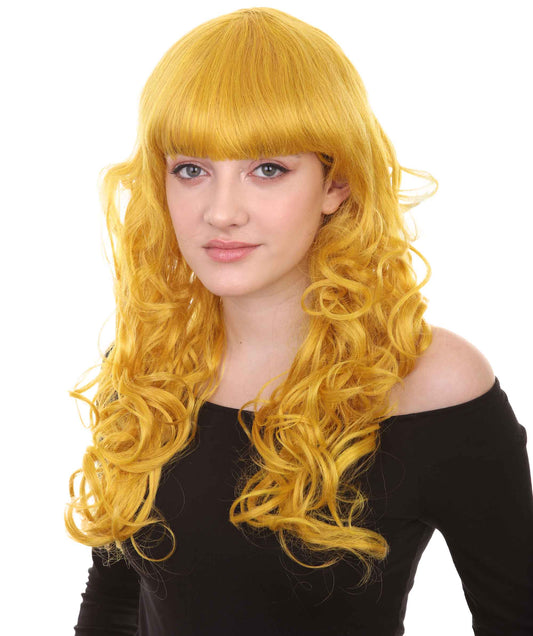 Wigs2you ハロウィンパーティープレミアム H-839 バットマン 女性ジョーカーウィッグ ゴールドカラー