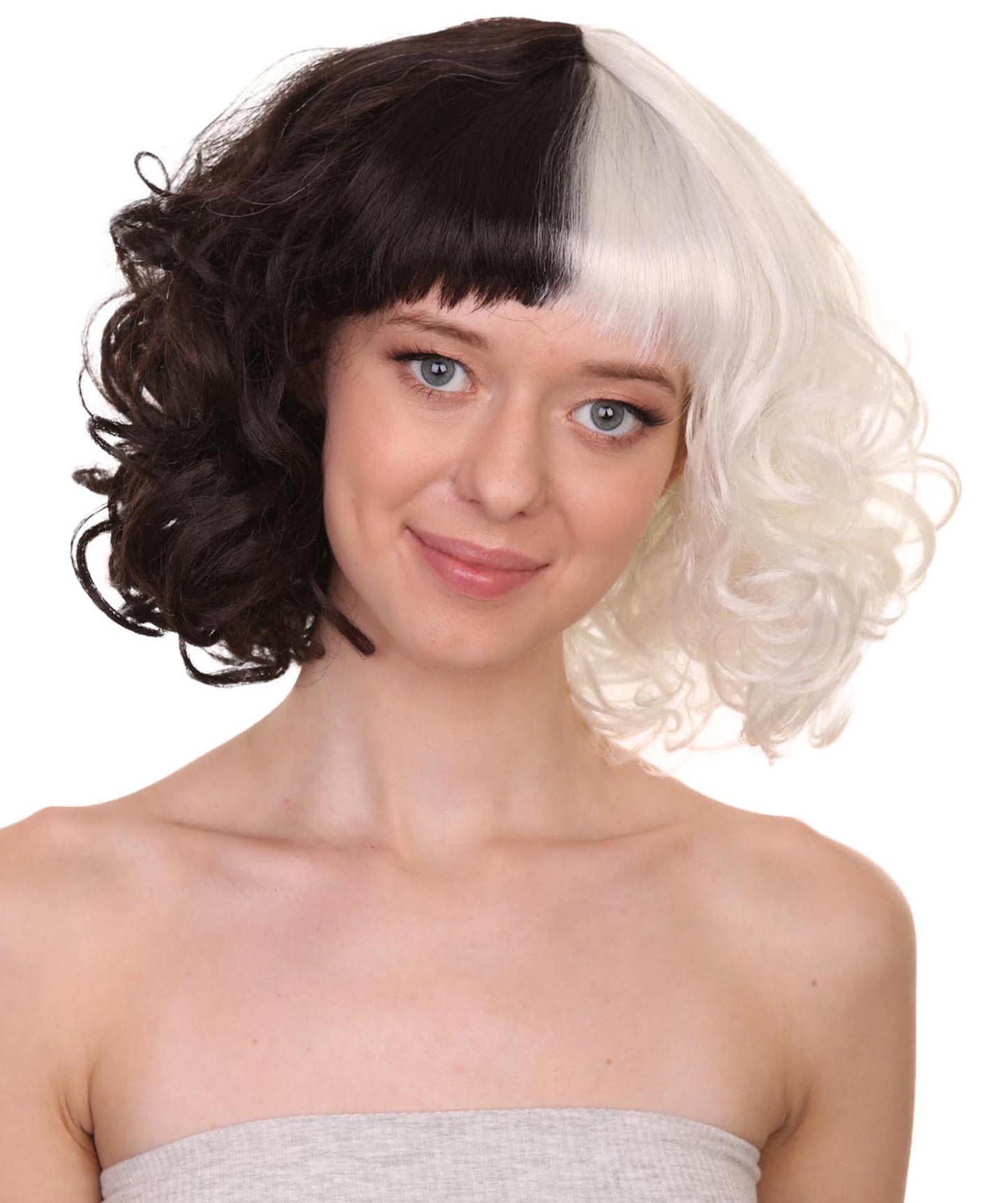 ハロウィンパーティープレミアムレディ H-5479 ミディアムレングス クルーエル＆イーヴィルウィッグ