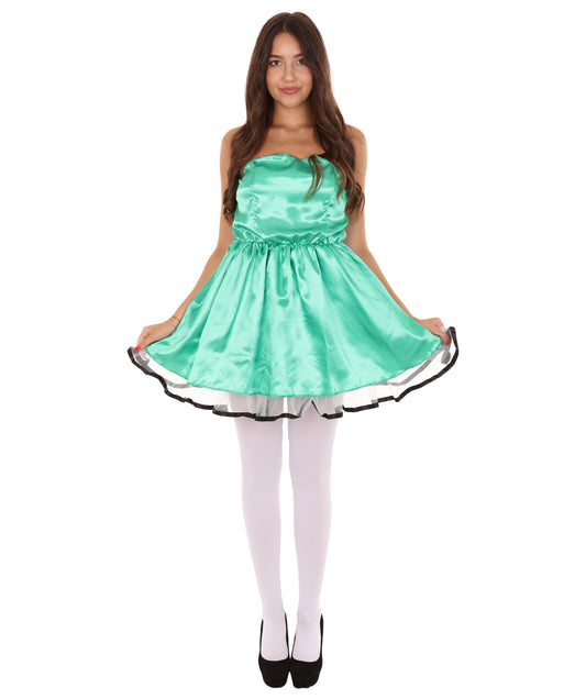 女性用 JCO-342_7 50s プロムドレス コスプレ グリーン コスチューム
