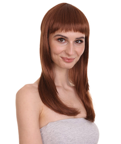 Wigs2you ハロウィン パーティー プレミアム レディース H-1066 とても快適なグラマー グリーン ウィッグ オーバーン ブラウン色