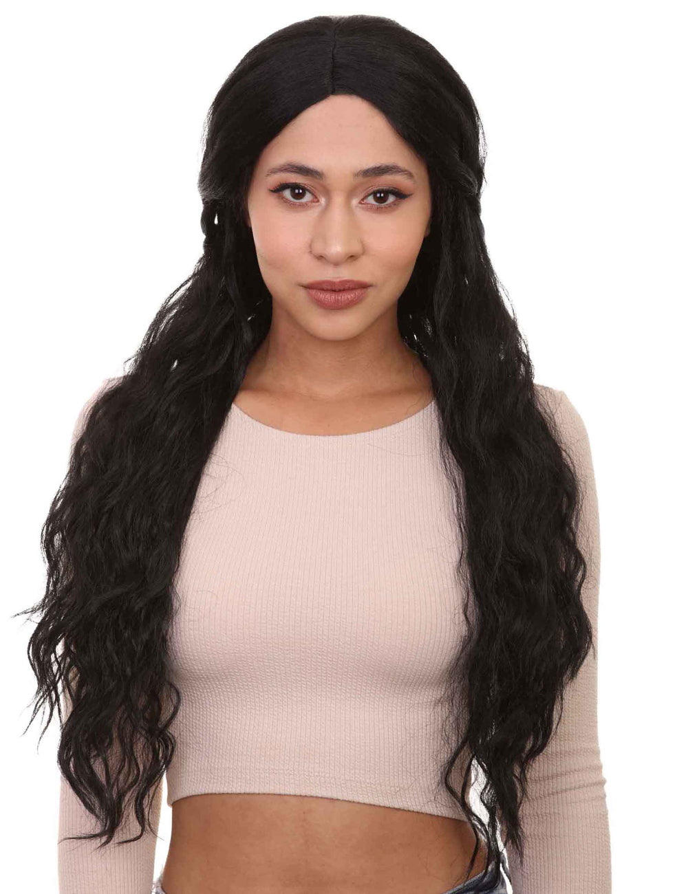 Gilded Goddess Wigs Collectionウィッグ コレクション | ロングレディースキャラクターコスプレハロウィンウィッグ | プレミアム通気性キャップレスキャップ H-368