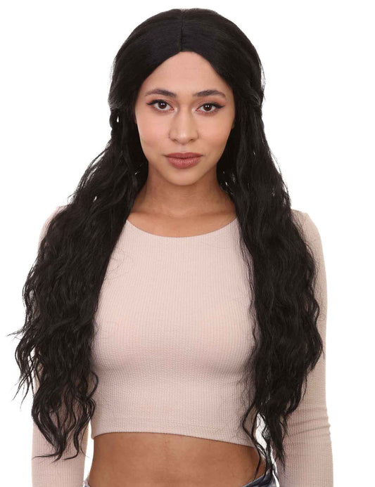 Gilded Goddess Wigs Collectionウィッグ コレクション | ロングレディースキャラクターコスプレハロウィンウィッグ | プレミアム通気性キャップレスキャップ H-368