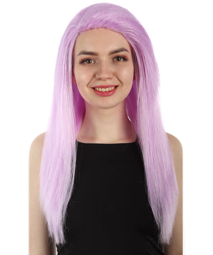 女性用ロングストレートサイドパートコスプレウィッグ ライトパープル H-5220_13 ファンシースタイル プレミアムハロウィンパーティーウィッグコレクション