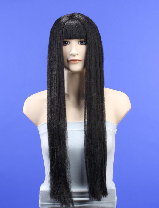 ハロウィンパーティープレミアムレディース H-166 ハローブラック ファンシーキャラクターファッションウィッグ ソフト合成繊維