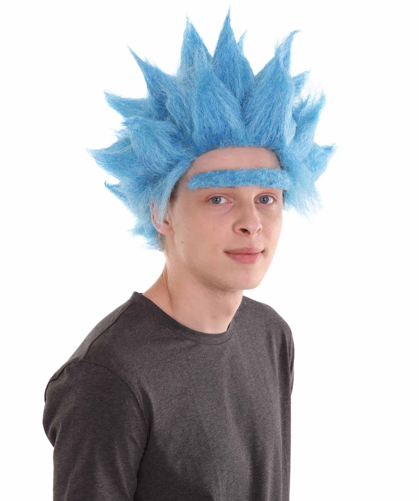 ハロウィンパーティー プレミアム 男性用 H-2383 リック ウィッグ および ユニブロウ