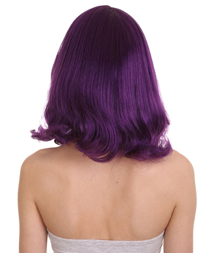 Wigs2you ハロウィン パーティー プレミアム レディース H-1283 着けやすい 快適なフィット感 バイオレット ページボーイ ウィッグ