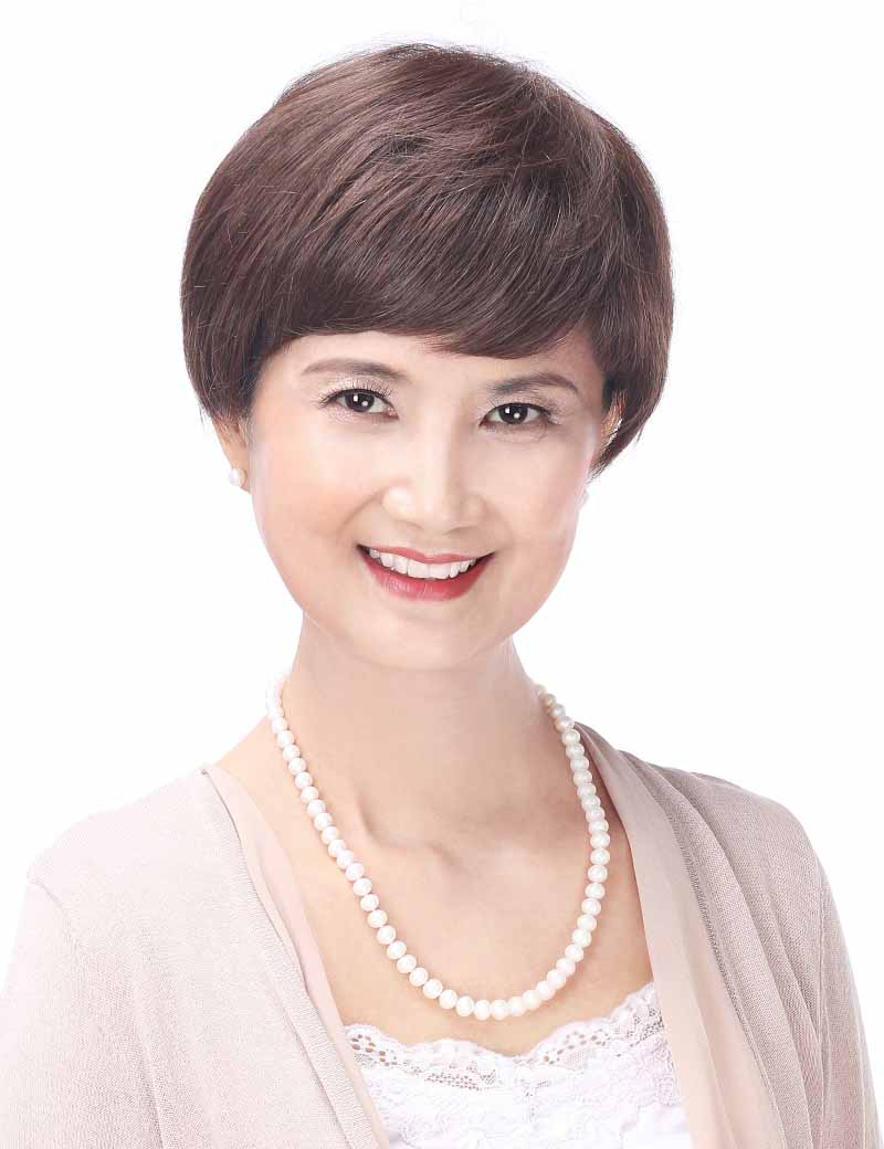 Mrs Styles 短い HHB-060 ヒューマンヘアブレンド パーフェクション ボリュームとカバレッジのため
