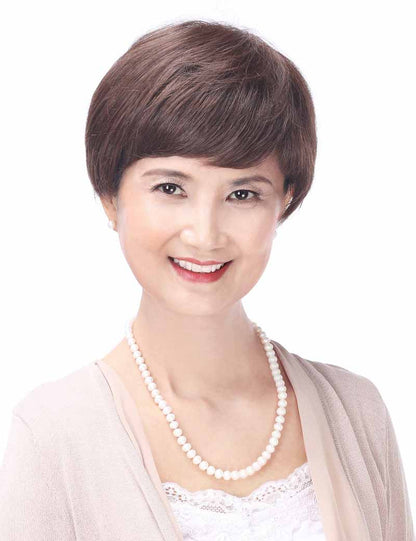 Mrs Styles 短い HHB-060 ヒューマンヘアブレンド パーフェクション ボリュームとカバレッジのため