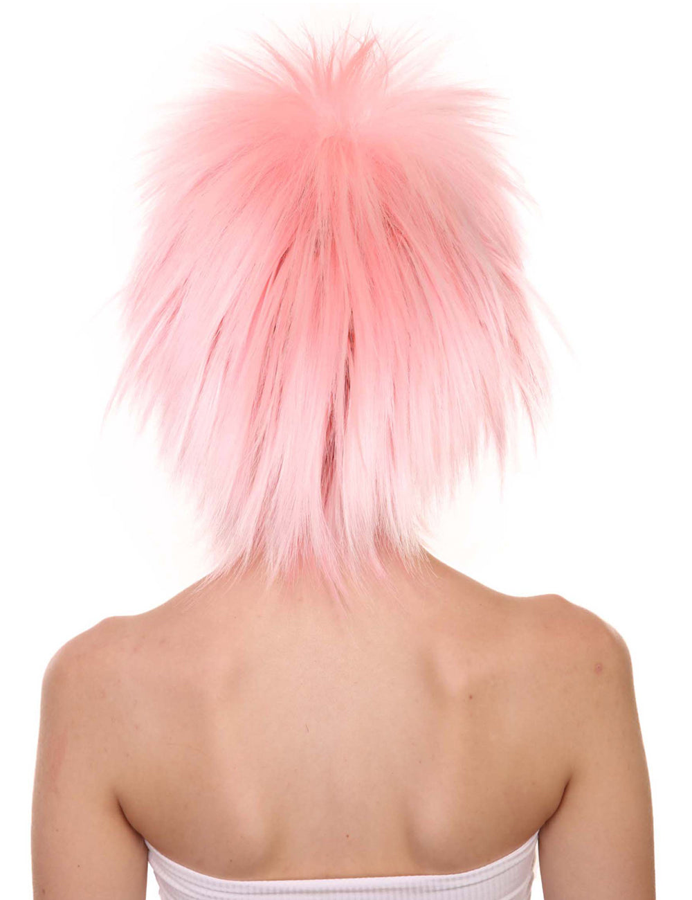 Wigs2you ハロウィンパーティープレミアムレディース H-1691 着け心地が良い とても快適 ファンキーパンク ライトピンクウィッグ