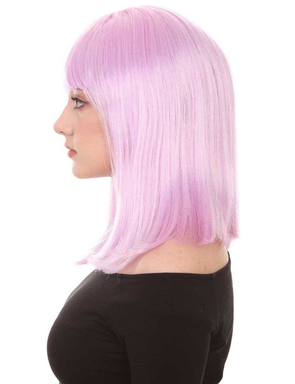 Wigs2you ハロウィン パーティー プレミアム レディース H-1381 着けやすい 快適なフィット感 ロング ボブ Lt パープル ウィッグ