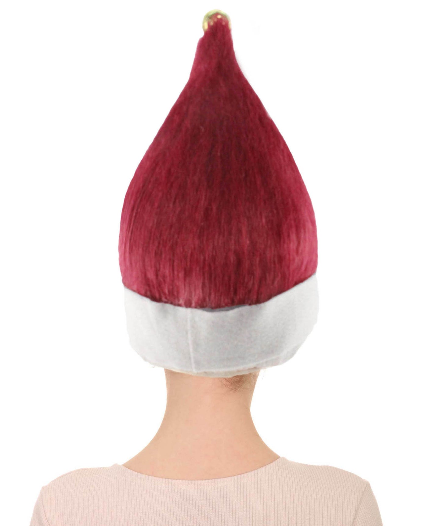 レディース レッド エルフ ウィッグ 1 H-3547 クリスマスウィッグ プレミアム 通気性の良い キャップレスキャップ