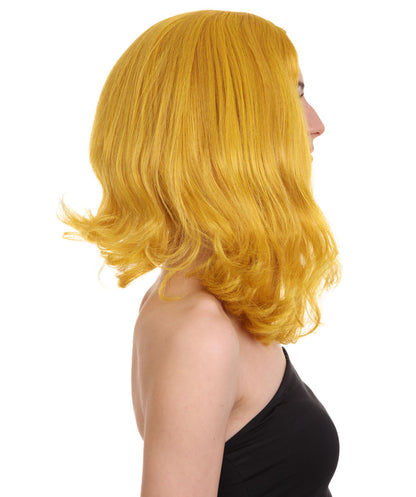 Wigs2you ハロウィン パーティー プレミアム レディース H-1292 着けやすい 快適なフィット感 ゴールド ページボーイ ウィッグ
