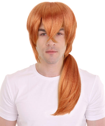 Wigs2you H-6931 文豪ストレイドッグス 中原中也 コスプレウィッグ 大人用 メンズ | アニメ風ショートウェーブブラウンウィッグ 調節可能なフィット感 | ハロウィン、コミコン、コスプレイベントに最適