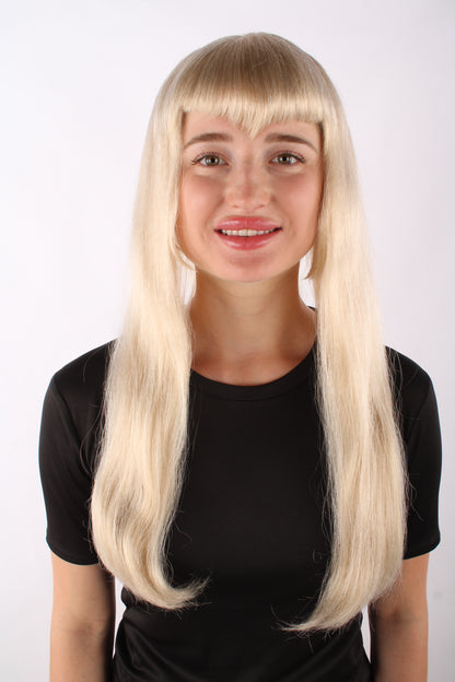ハロウィンパーティープレミアム レディース H-5335 ロング ブロンド コスプレウィッグ