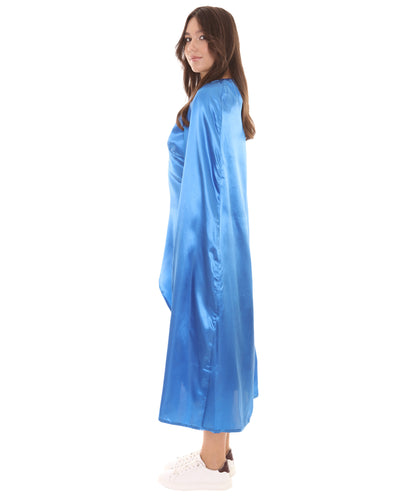 女性 JCP-124 のスローンズ・ドラゴンクイーン ブルードレスとクローク コスプレコスチューム
