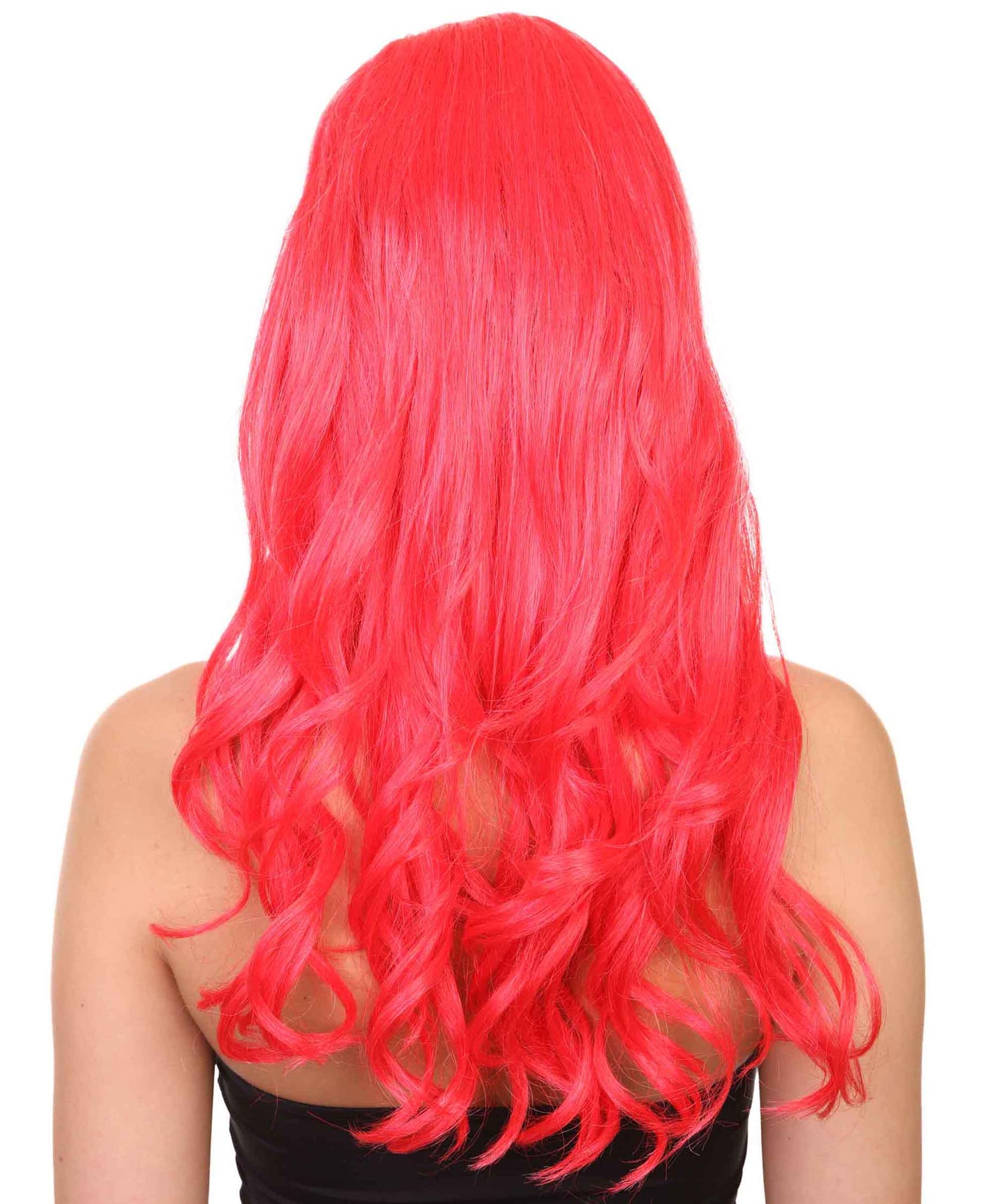 プレミアムハロウィンパーティーレディ H-5419 ロングレングス ハロウィンセクシーアメリカンポップスターウィッグ レッド