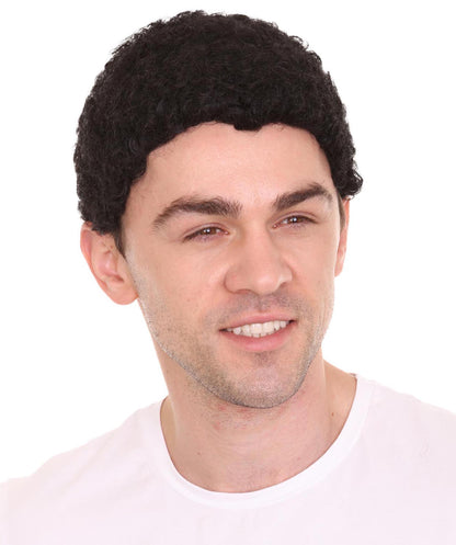 Wigs2you ハロウィンパーティー プレミアム メンズ H-616 コウノトリ アフロウィッグ ブラックカラー