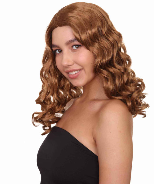 Wigs2you ハロウィンパーティープレミアムレディース H-1106 とても快適なアリスウィッグ 鏡の国のアリス Lt ブラウン色