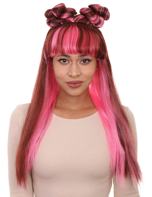 アジアのプリンセスウィッグコレクション   パーティーイベント対応コスプレハロウィンウィッグ   プレミアム通気性キャップレスキャップ H-279