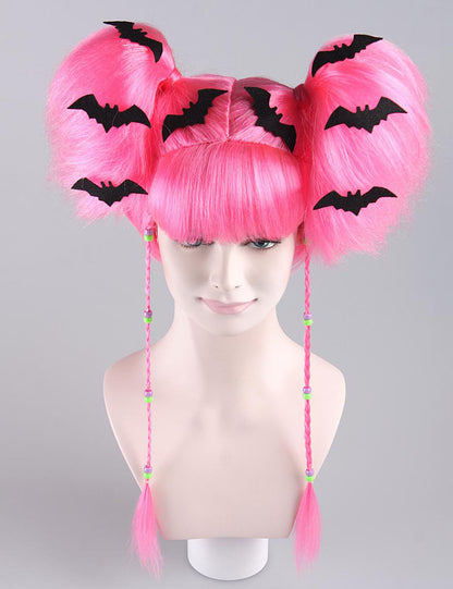 婦人用バット天使マルチ・カラー・ハロウィンかつら 割増空気を通すCaplessなキャップH-309