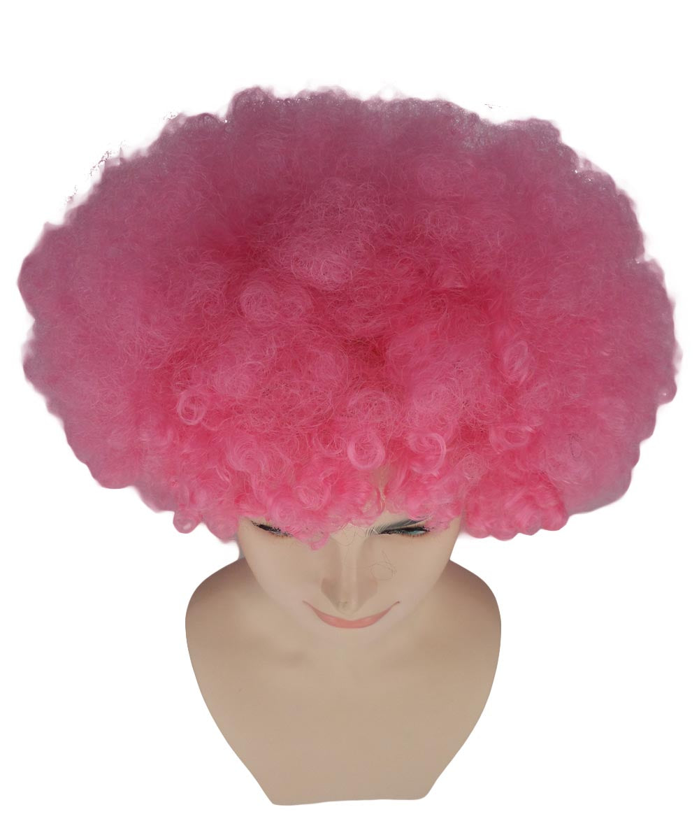 Wigs2you ハロウィンパーティープレミアム メンズ H-602 スーパーアフロウィッグ ピンク