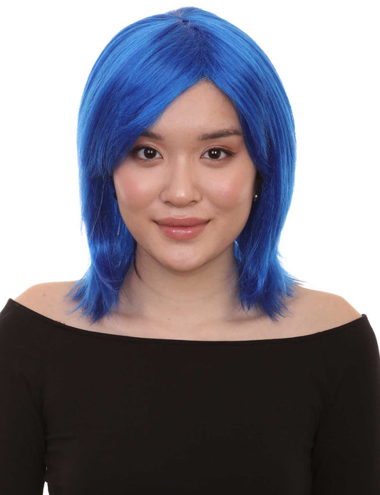 Wigs2you ハロウィン パーティー プレミアム H-1427 簡単に着用でき 快適なフィット感の女性ショート ダークブルーウィッグ