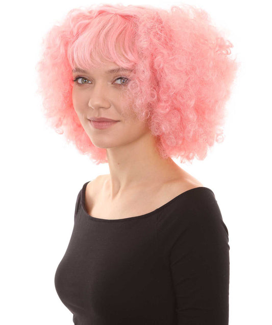 Wigs2you ハロウィンパーティ プレミアムレディース H-980 ショートピンク かわいいカーリーウェーブウィッグ