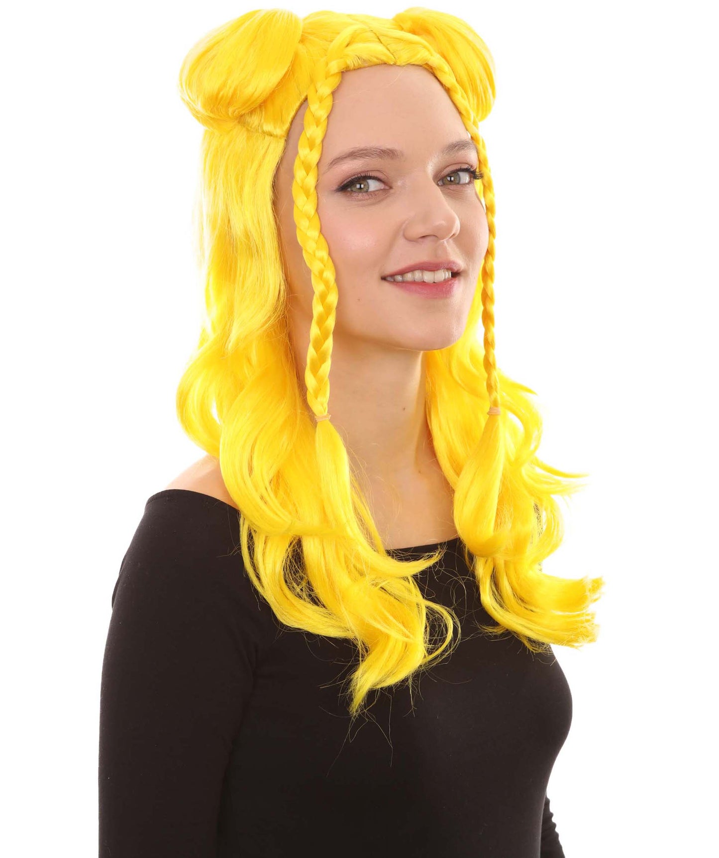 Wigs2you ハロウィンパーティープレミアムレディース H-1861 華やかに見えるイエローバンウィッグ