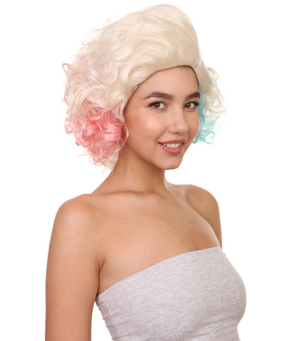 ハロウィンパーティ プレミアム H-5188 女性用 マルチカーリーショートボブウィッグ
