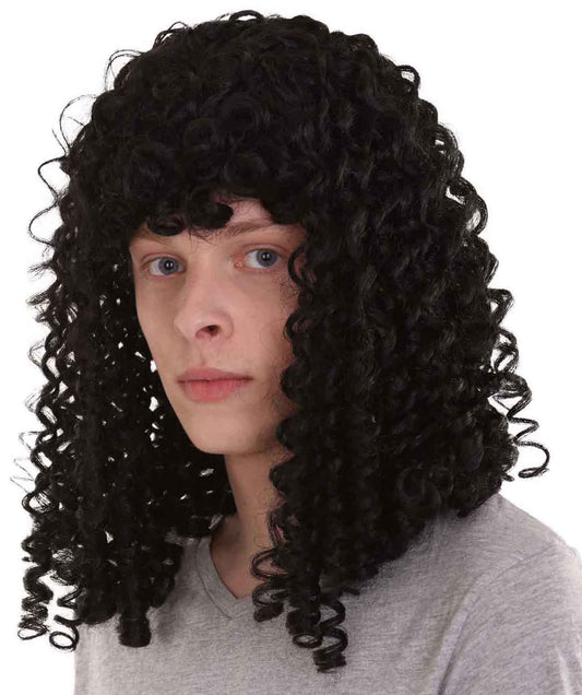Wigs2you ハロウィンパーティ プレミアムメンズ H-2111 とても快適 カーリーロング コロニアルロックスターウィッグ